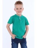 Boy\'s T-shirt with green buttons NDZ4471 - Online store - Boutique